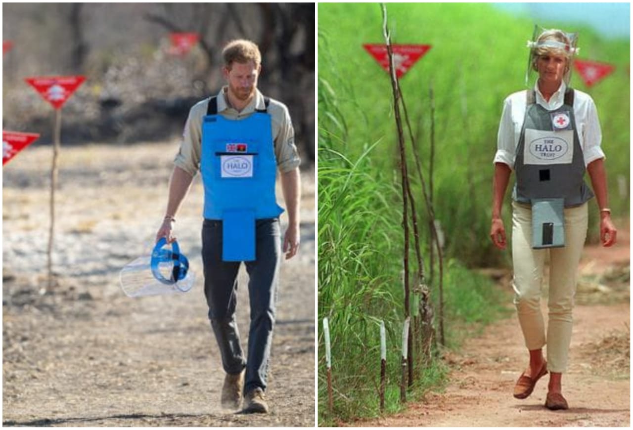 Pangeran Harry melakukan napak tilas ibunya, Lady Diana, berjalan di lintasan ranjau darat (Sumber foto: Huffpost) Pangeran Harry melakukan napak tilas ibunya, Lady Diana, berjalan di lintasan ranjau darat (Sumber foto: Huffpost)