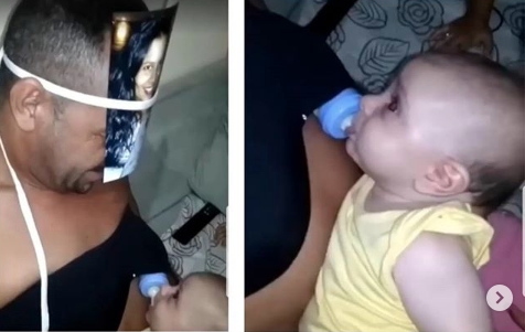 Bapak pura-pura jadi ibu. Akting maksimalnya bikin ngakak netizen (Foto : Instagram Makassar Iinfo) Bapak pura-pura jadi ibu. Akting maksimalnya bikin ngakak netizen (Foto : Instagram Makassar Iinfo)