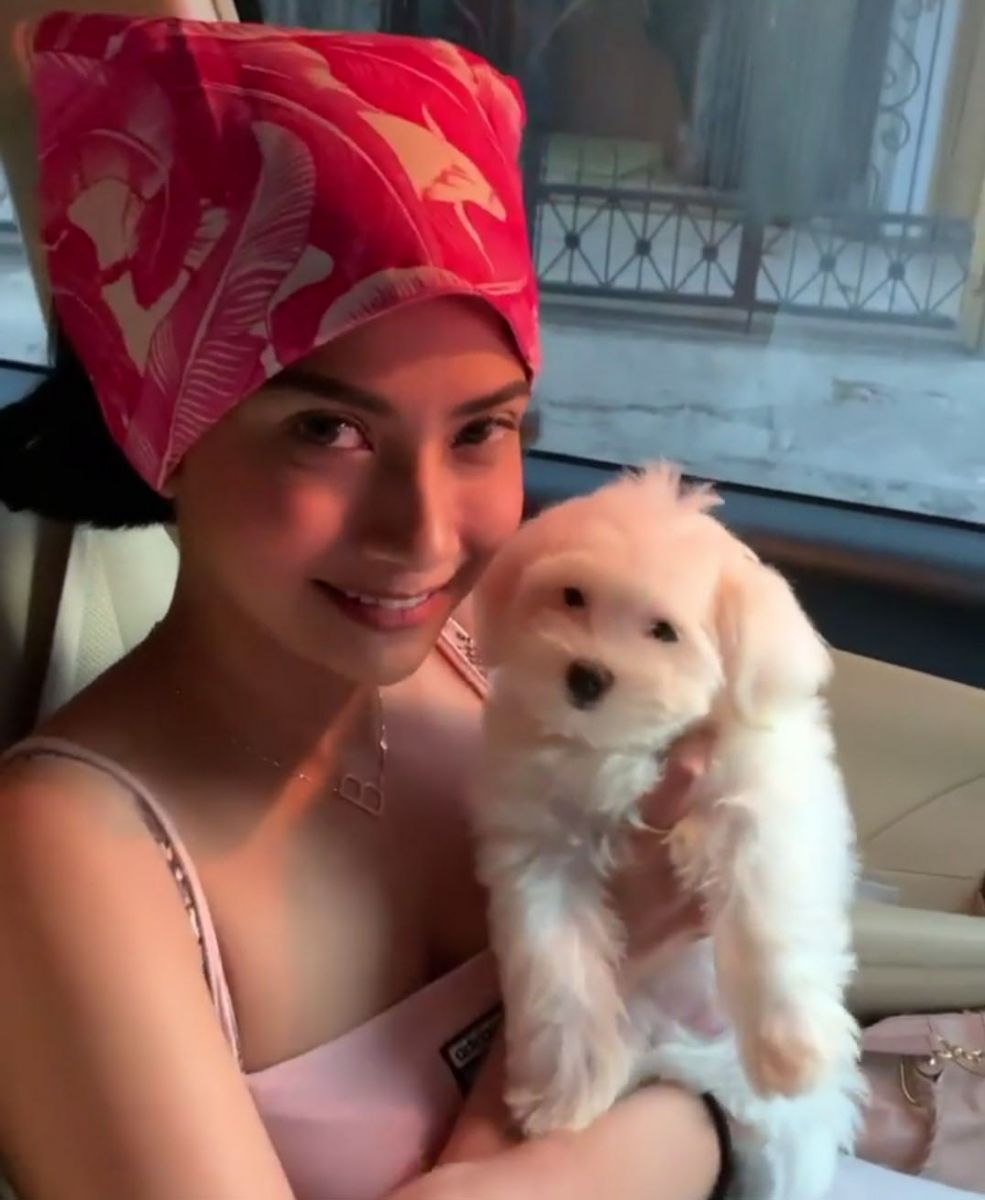 Aktris cantik Vanessa Angel memakai tanktop sembari memeluk anjing. Foto: Instagram/Vanessaangelofficial Aktris cantik Vanessa Angel memakai tanktop sembari memeluk anjing. Foto: Instagram/Vanessaangelofficial