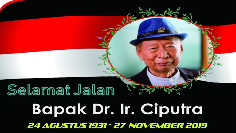 Ciputra meninggal Rabu (27/11/2019) (sumber: PB Jaya Raya) Ciputra meninggal Rabu (27/11/2019) (sumber: PB Jaya Raya)