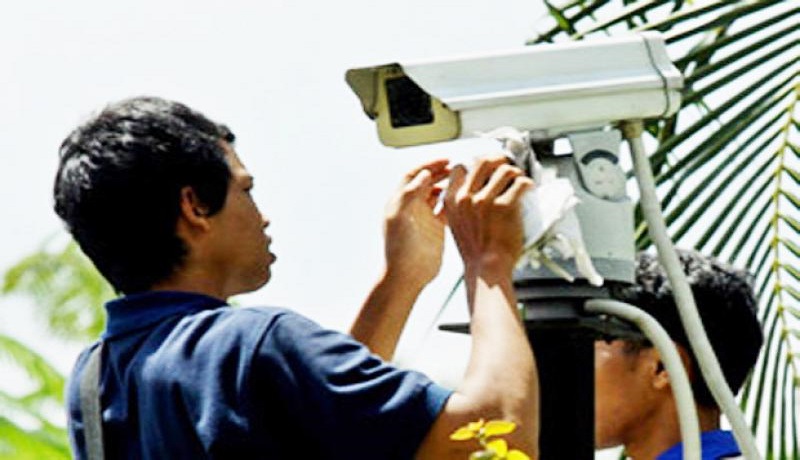 Pemasangan CCTV. (ist) Pemasangan CCTV. (ist)