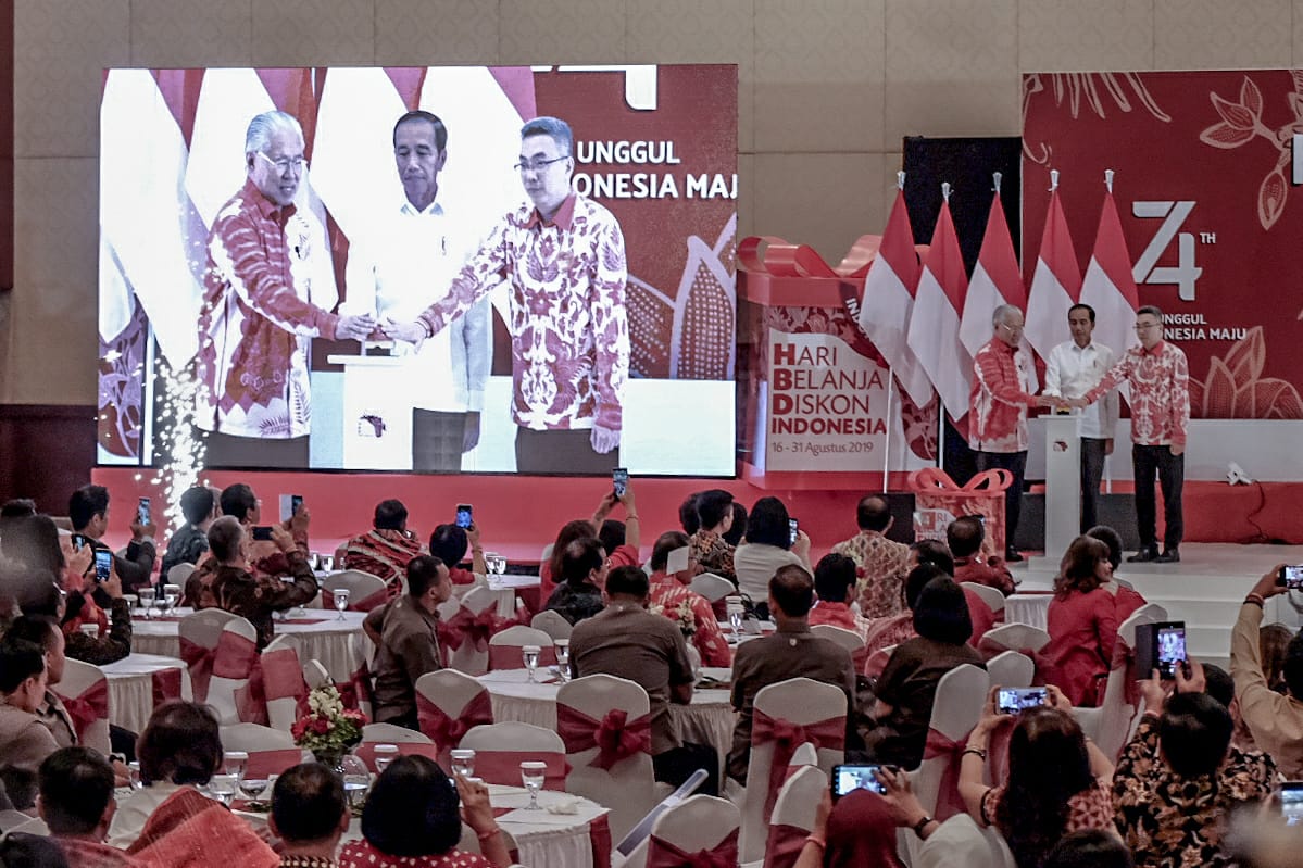 Peluncuran HBDI 2019 oleh Presiden Joko Widodo (Jokowi) di Senayan City, Jakarta, Kamis (15/8). Peluncuran HBDI 2019 oleh Presiden Joko Widodo (Jokowi) di Senayan City, Jakarta, Kamis (15/8).