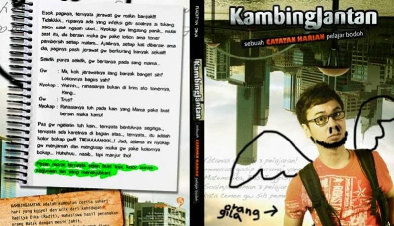 Buku Kambing Jantan karya Raditya Dika ( Foto : dunia tulis menulis ) Buku Kambing Jantan karya Raditya Dika ( Foto : dunia tulis menulis )