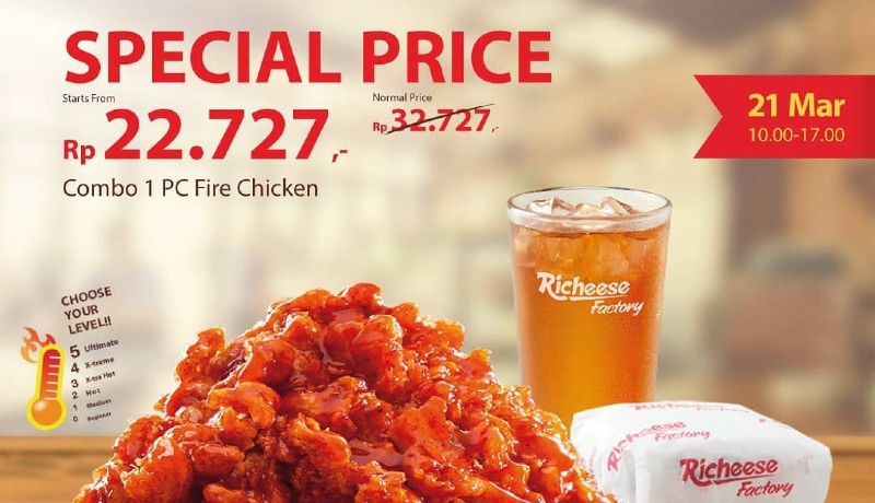 Special price Richeese Factory (foto : @richeese_factory/instagram) Special price Richeese Factory (foto : @richeese_factory/instagram)