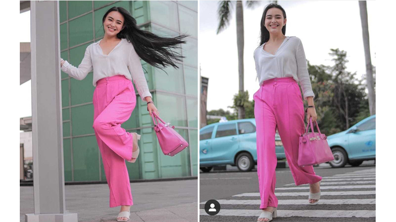 Amanda Manopo tampil dengan outfit pink dan putih (foto: SC IG @amandamanopo) Amanda Manopo tampil dengan outfit pink dan putih (foto: SC IG @amandamanopo)