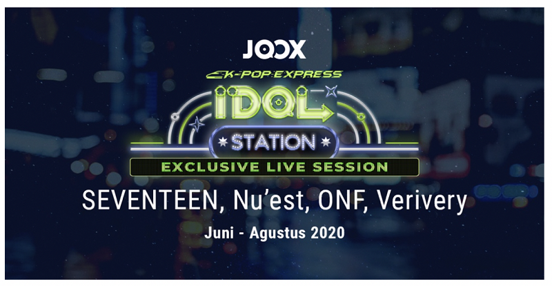 JOOX Hadirkan Konser dan Live Chat K-Pop Idol Sepanjang Juni 2020 ( Foto: Poster by PR JOOX) JOOX Hadirkan Konser dan Live Chat K-Pop Idol Sepanjang Juni 2020 ( Foto: Poster by PR JOOX)