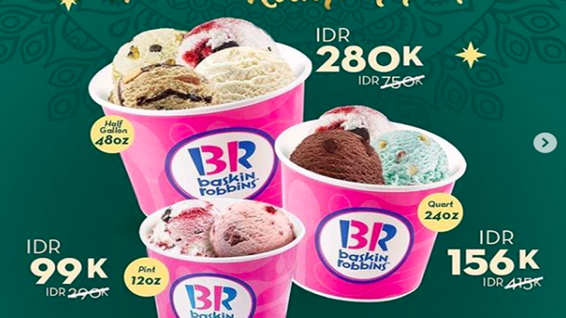 Promo spesial Ramadan Baskin Robbins (foto: Instagram @giladiskonn) Promo spesial Ramadan Baskin Robbins (foto: Instagram @giladiskonn)