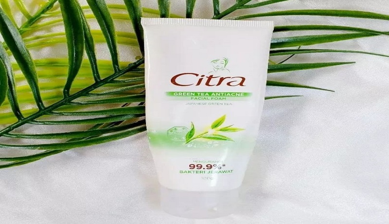 Citra Green Tea Anti Acne Facial Foam. (Instagram/@marhaijer) Citra Green Tea Anti Acne Facial Foam. (Instagram/@marhaijer)