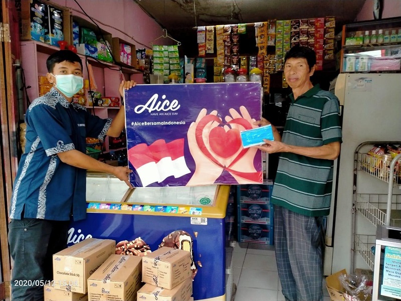 Salah satu warung yang ikut menjadi relawan (foto : doc Aice) Salah satu warung yang ikut menjadi relawan (foto : doc Aice)