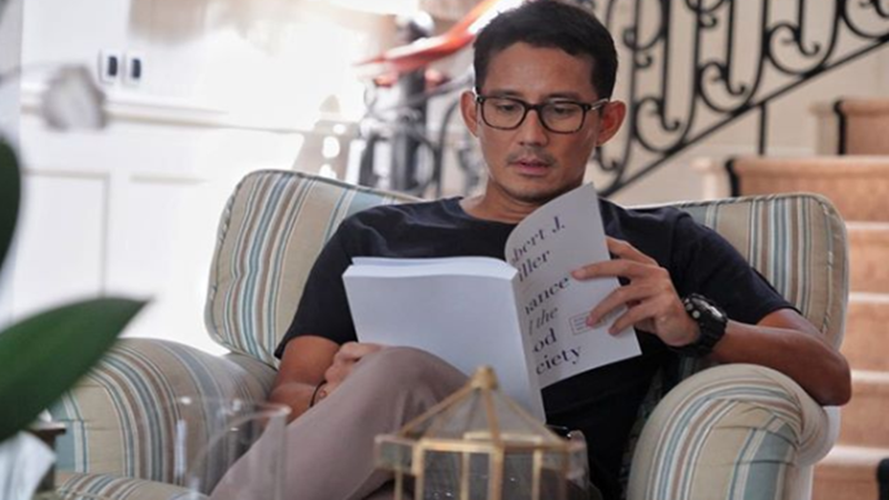 Sandiaga Uno saat berada di rumahnya (foto: SC IG @sandiuno) Sandiaga Uno saat berada di rumahnya (foto: SC IG @sandiuno)