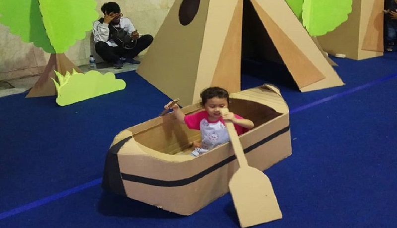 Limbah kardus Mainan anak. (Instagram@bumikardus) Limbah kardus Mainan anak. (Instagram@bumikardus)