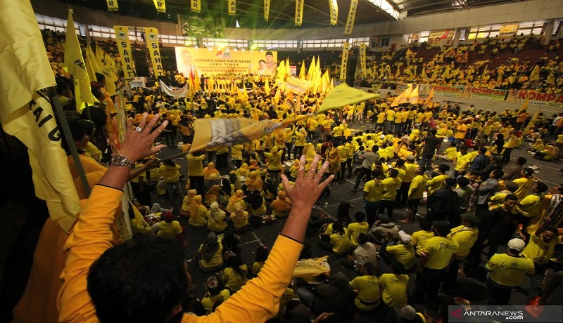 Kampaye Partai Golkar. FOTO: Antara Kampaye Partai Golkar. FOTO: Antara