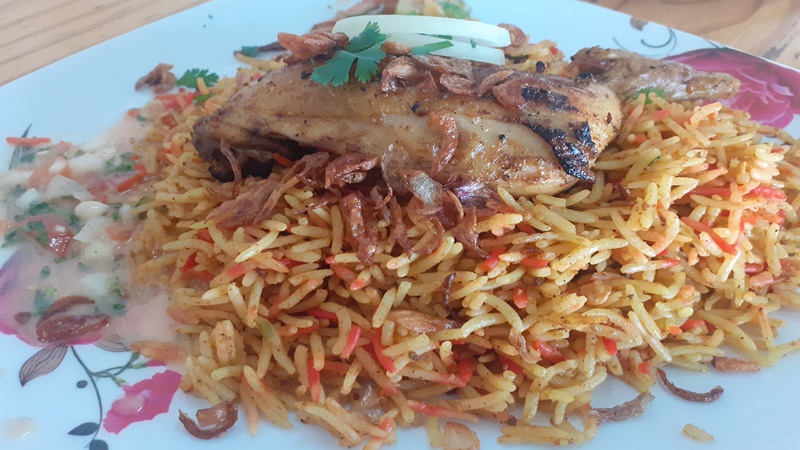 Nasi biryani yang disajikan Kenyang Kitchen (foto: GenPI.co) Nasi biryani yang disajikan Kenyang Kitchen (foto: GenPI.co)
