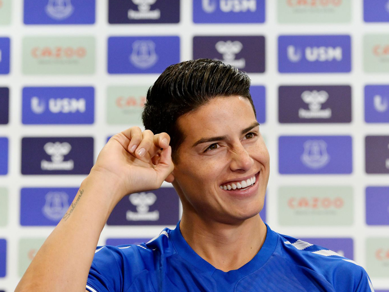 James Rodriguez. Foto: Everton James Rodriguez. Foto: Everton