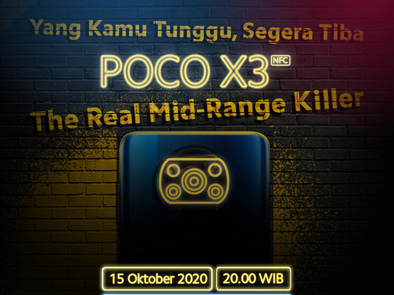 Poco X3 NFC. Foto: Twitter/Poco_id Poco X3 NFC. Foto: Twitter/Poco_id