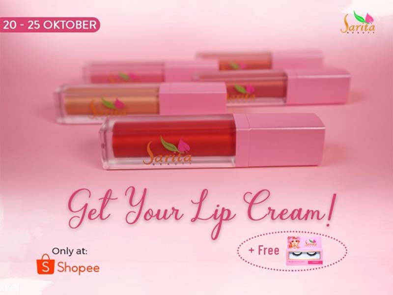 Sarita Beauty kembali mengadakan promo untuk para penggemar yang ingin mendapatkan lip cream dengan harga ekonomis. Foto: Sarita Beauty Sarita Beauty kembali mengadakan promo untuk para penggemar yang ingin mendapatkan lip cream dengan harga ekonomis. Foto: Sarita Beauty