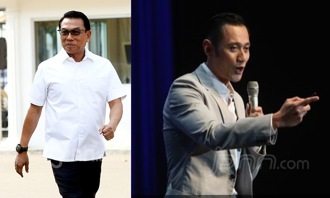 AHY dan Moeldoko. (Foto: Dok JPNN) AHY dan Moeldoko. (Foto: Dok JPNN)