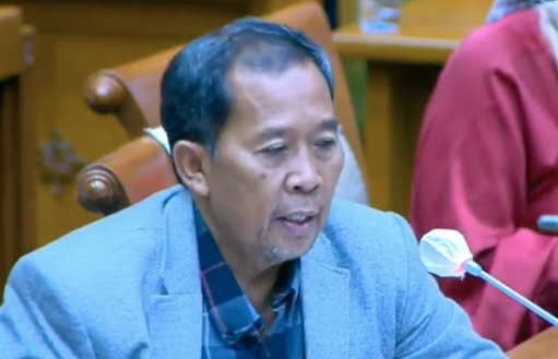 Anggota Komisi IX DPR RI Fadholi. (Foto: Mia Kamila/Tangkapan layar) Anggota Komisi IX DPR RI Fadholi. (Foto: Mia Kamila/Tangkapan layar)