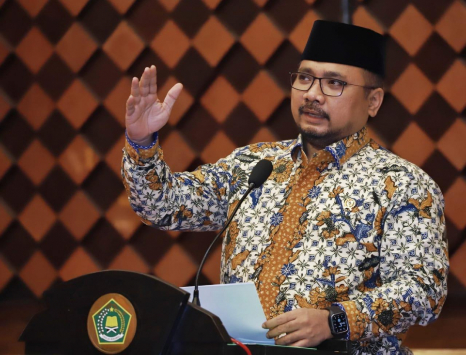 Menteri Agama Yaqut Cholil Qoumas atau Gus Yaqut. (Foto: Dok kemenag) Menteri Agama Yaqut Cholil Qoumas atau Gus Yaqut. (Foto: Dok kemenag)