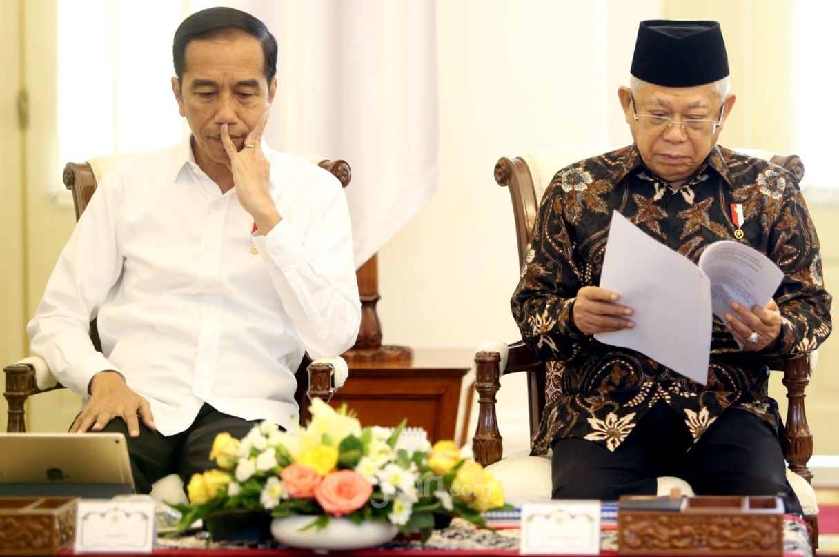 Presiden Jokowi dan Wapres Ma'ruf Amin. (Foto: Ricardo/JPNN.com) Presiden Jokowi dan Wapres Ma'ruf Amin. (Foto: Ricardo/JPNN.com)