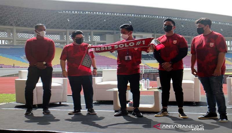 Kaesang Pangarep saat memperkenalkan menajemen baru Persis Solo. FOTO: Antara Kaesang Pangarep saat memperkenalkan menajemen baru Persis Solo. FOTO: Antara