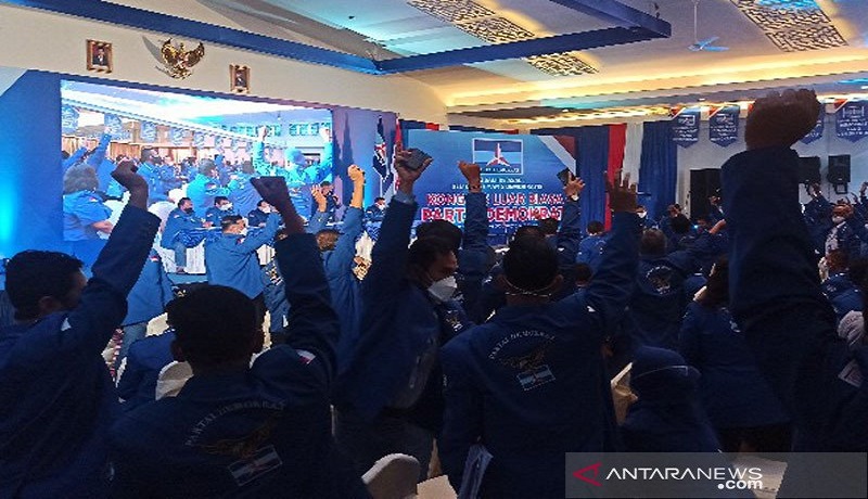 KLB Partai Demokrat di Deli Serdang, Sumatera Utara. FOTO: Antara KLB Partai Demokrat di Deli Serdang, Sumatera Utara. FOTO: Antara