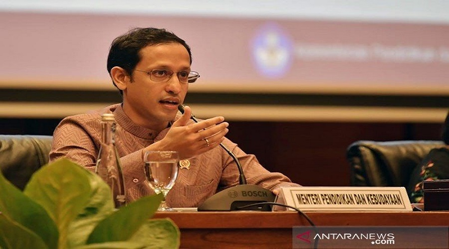 Menteri Pendidikan dan kebudayaan Nadiem Makarim. FOTO: Antara Menteri Pendidikan dan kebudayaan Nadiem Makarim. FOTO: Antara