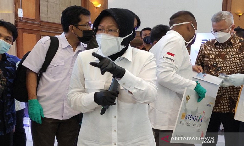 Menteri Sosial Tri Rismaharini. FOTO: Antara Menteri Sosial Tri Rismaharini. FOTO: Antara