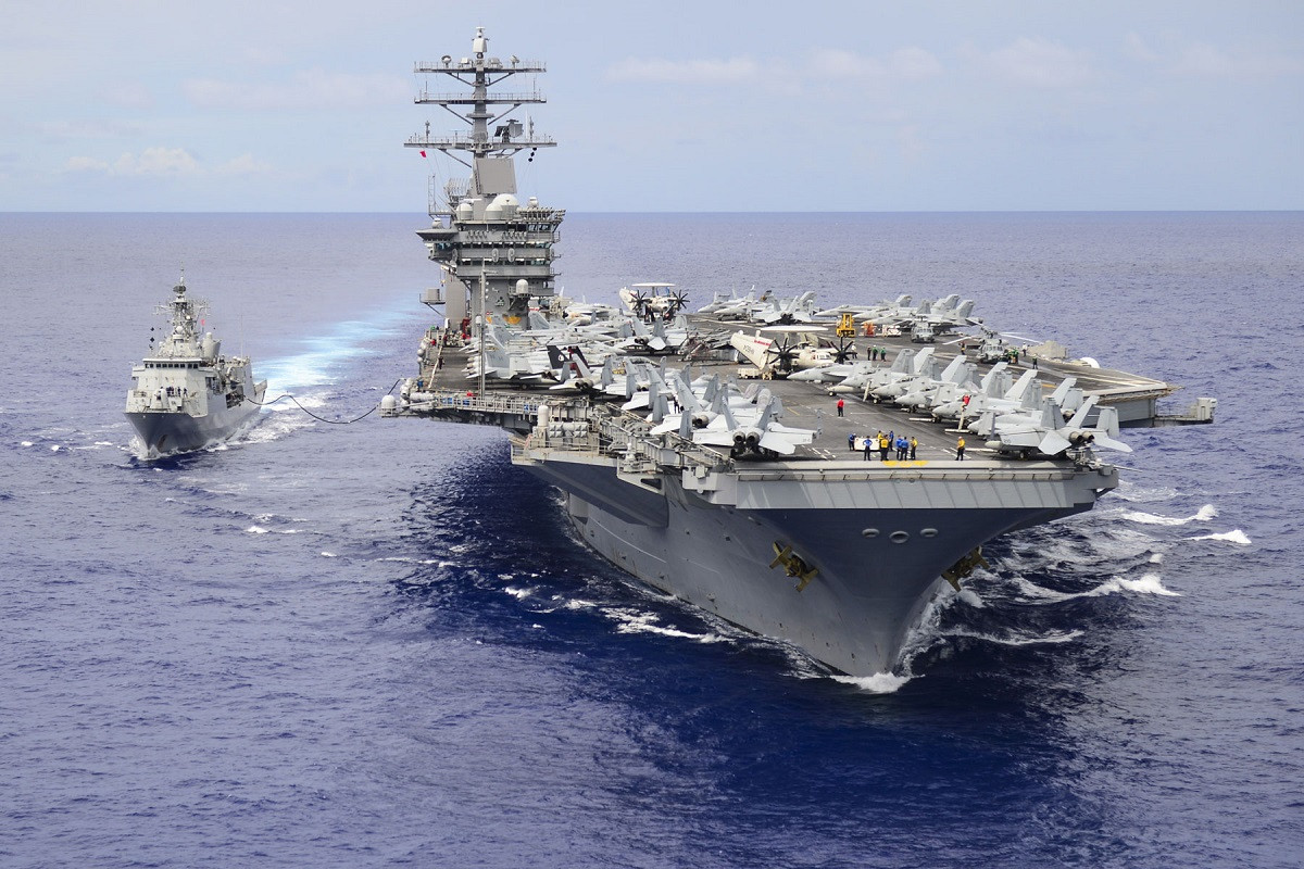 Kapal induk Amerika Serikat USS Nimitz telah bergerak menuju Laut China Selatan. Foto: U.S. Navy Kapal induk Amerika Serikat USS Nimitz telah bergerak menuju Laut China Selatan. Foto: U.S. Navy