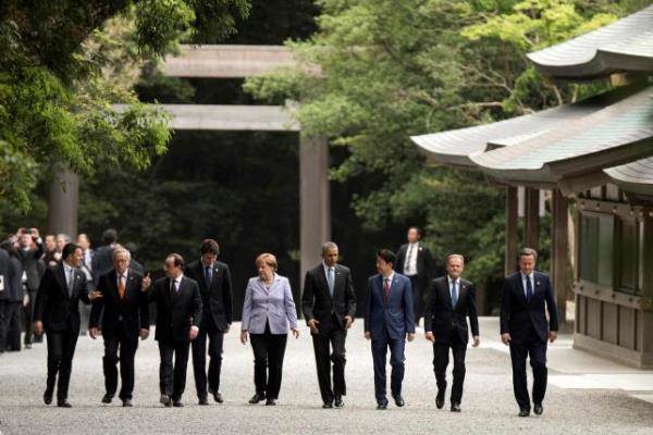 Para kepala negara anggota G7. Foto: Reuters. Para kepala negara anggota G7. Foto: Reuters.