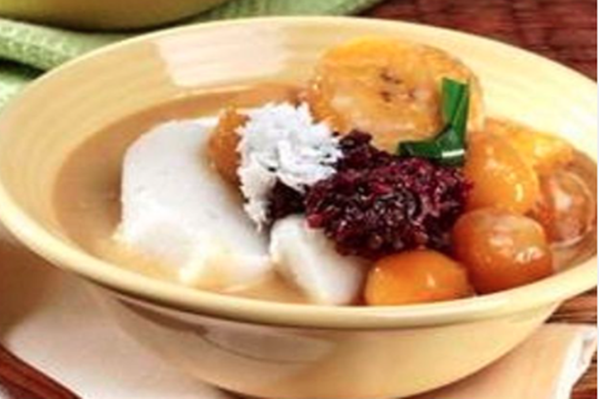 Bubur kampiun khas Bukittinggi, Sumatera Barat (foto: SC IG @resepaslibunda) Bubur kampiun khas Bukittinggi, Sumatera Barat (foto: SC IG @resepaslibunda)