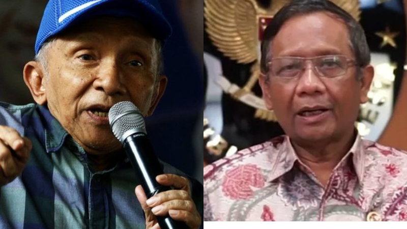 Amien Rais (kiri) dan Mahfud MD (foto: Antara) Amien Rais (kiri) dan Mahfud MD (foto: Antara)