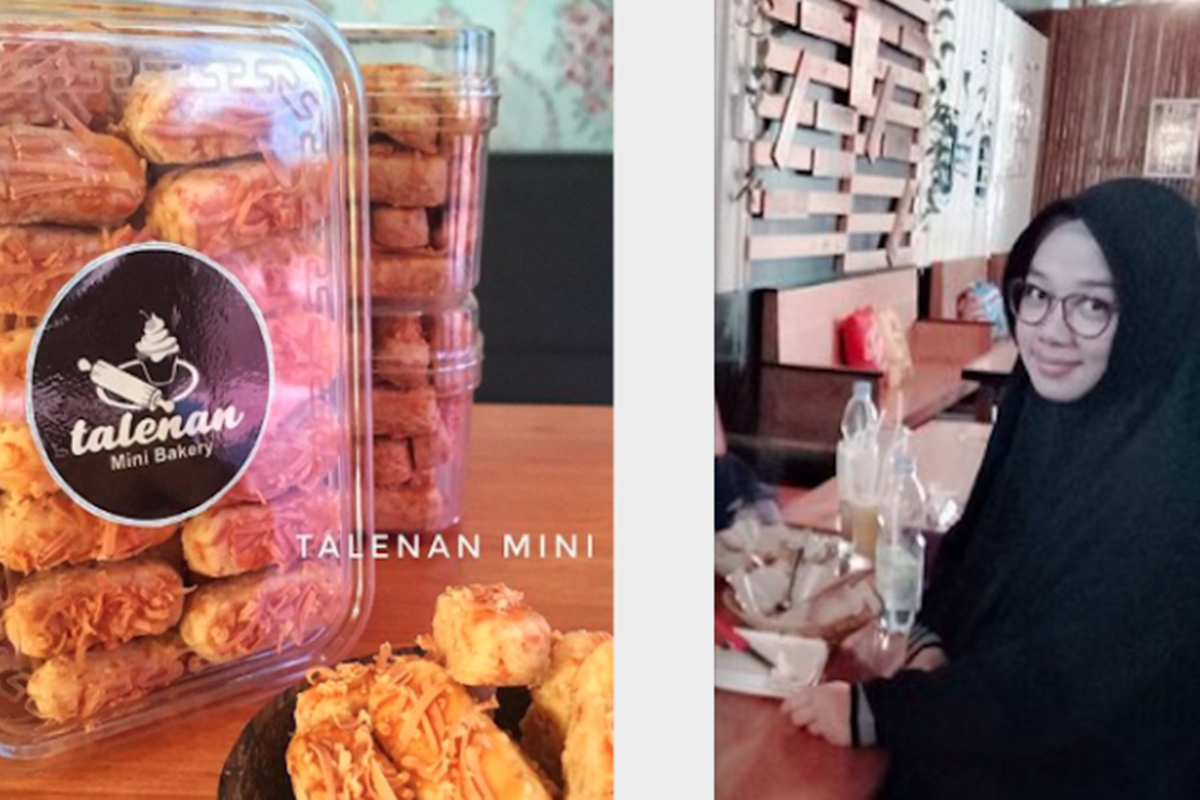 Euis Kurniawati dan produk kuenya (foto: SC IG @euisk26) Euis Kurniawati dan produk kuenya (foto: SC IG @euisk26)