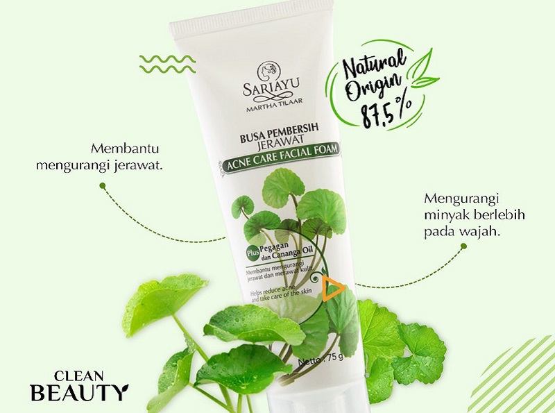 Wajah Bebas Jerawat dengan Sariayu Acne Care Facial Foam ( foto: instagram @Sariayu_mt ) Wajah Bebas Jerawat dengan Sariayu Acne Care Facial Foam ( foto: instagram @Sariayu_mt )