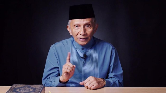 Amien Rais (Screenshot YouTube Amien Rais Official) Amien Rais (Screenshot YouTube Amien Rais Official)