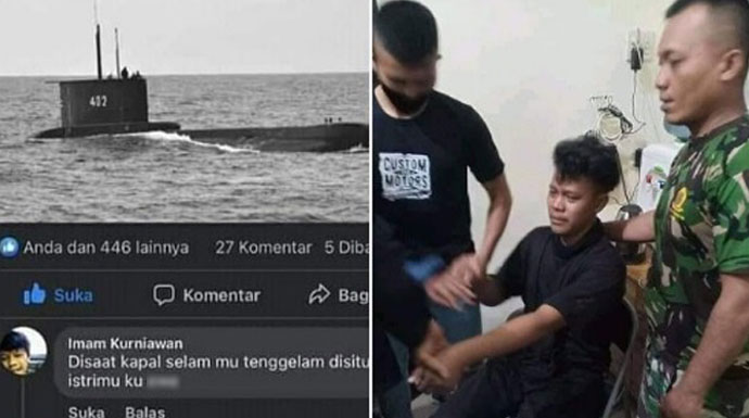 Postingan akun Facebook Imam Kurniawan yang dianggap melecehkan. Iwan Kurniawan dibawa ke koramil. Dia mengaku akunnya di-hack. Foto: facebook Postingan akun Facebook Imam Kurniawan yang dianggap melecehkan. Iwan Kurniawan dibawa ke koramil. Dia mengaku akunnya di-hack. Foto: facebook