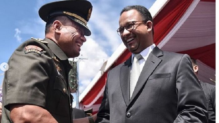 Gatot Nurmantyo (kiri) dan Anies Baswedan. Foto: instagram anies baswedan. Gatot Nurmantyo (kiri) dan Anies Baswedan. Foto: instagram anies baswedan.