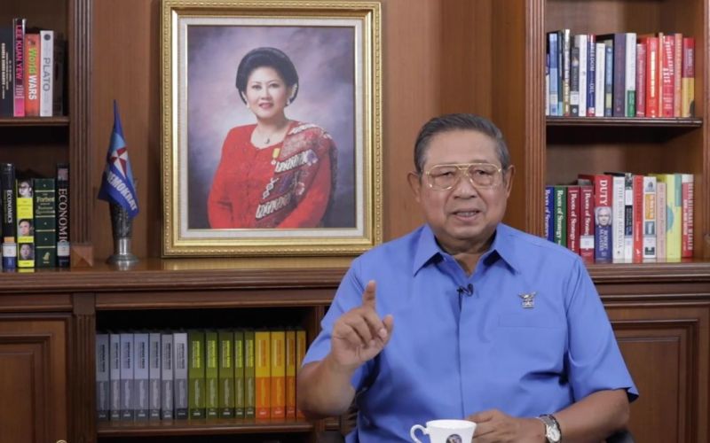 Ketua Majelis Tinggi Partai Demokrat Susilo Bambang Yudhoyono (SBY). Foto: Youtube Partai Demokrat Ketua Majelis Tinggi Partai Demokrat Susilo Bambang Yudhoyono (SBY). Foto: Youtube Partai Demokrat
