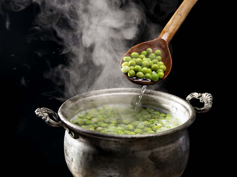Ilustrasi kacang polong. foto: Unsplash Ilustrasi kacang polong. foto: Unsplash