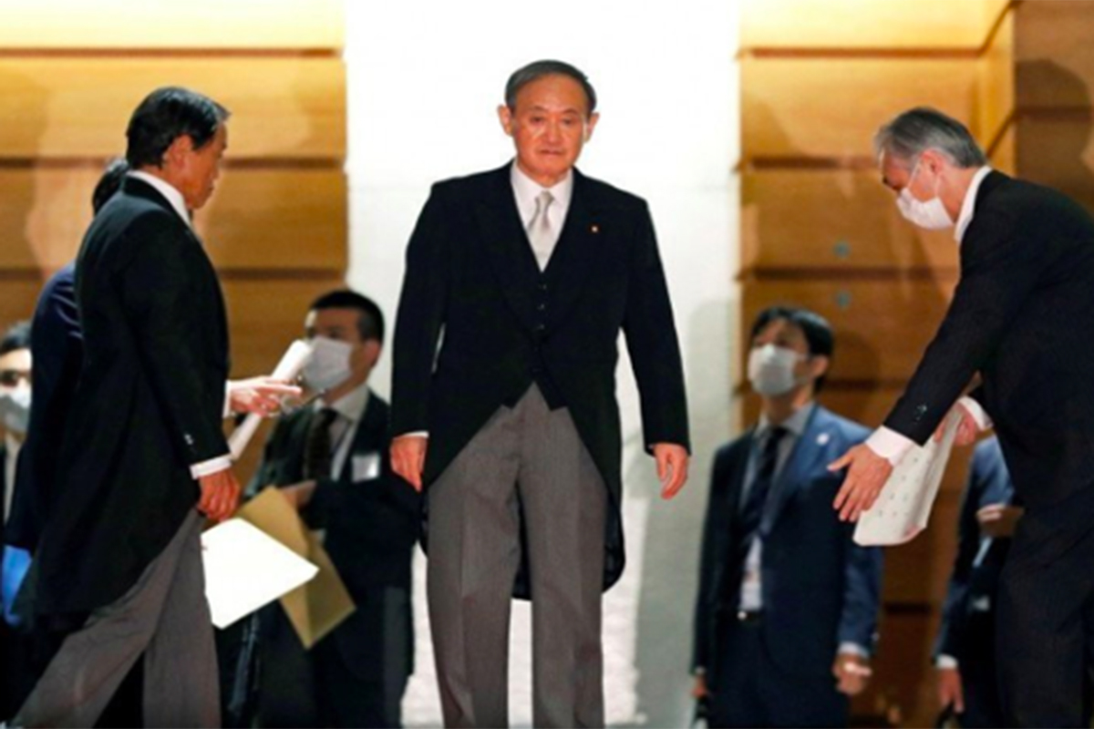 Perdana Menteri Jepang Yoshihide Suga. Foto: Antara/Reuters/Issei Kato Perdana Menteri Jepang Yoshihide Suga. Foto: Antara/Reuters/Issei Kato