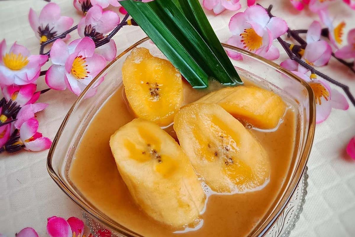 Kolak pisang. Foto: Instagram @dapur_resep Kolak pisang. Foto: Instagram @dapur_resep