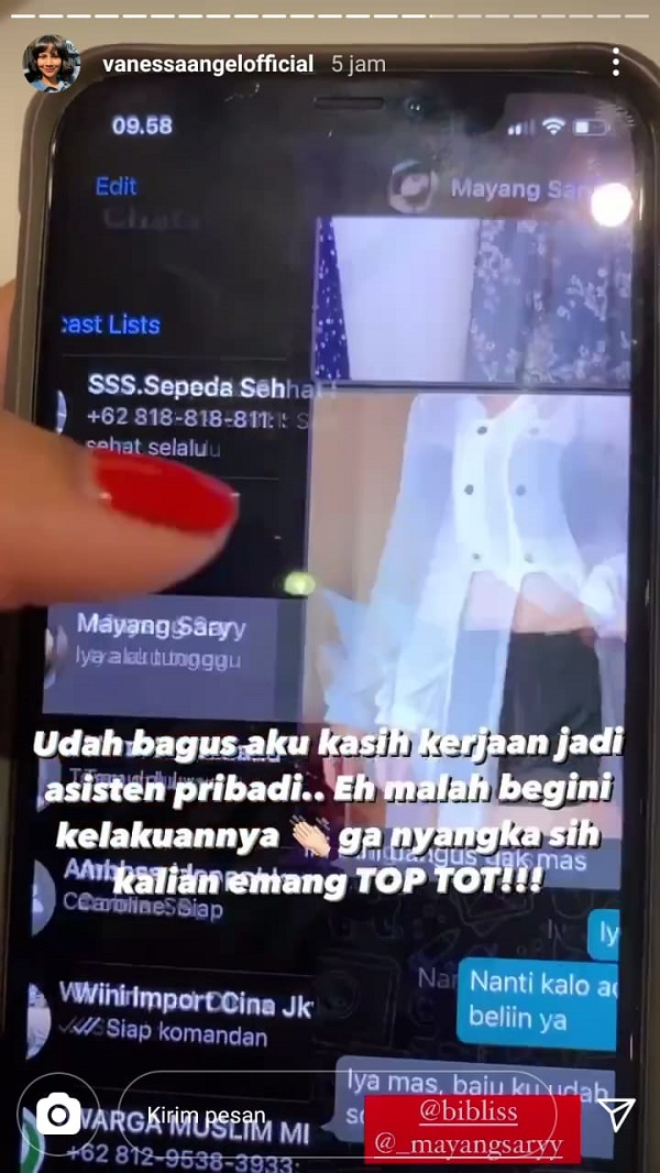 Vanessa Angel Unggah Bukti Chat Wa Suami Dan Pelakor Ge