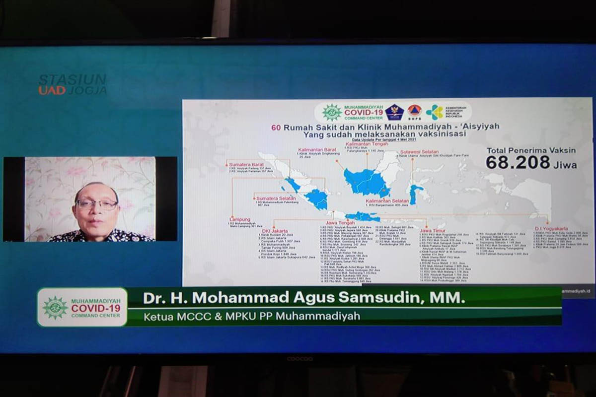 Ketua Muhammadiyah Covid-19 Command Center (MCCC) PP Muhammadiyah Agus Samsudin.(Foto: Humas PP Muhammadiyah) Ketua Muhammadiyah Covid-19 Command Center (MCCC) PP Muhammadiyah Agus Samsudin.(Foto: Humas PP Muhammadiyah)