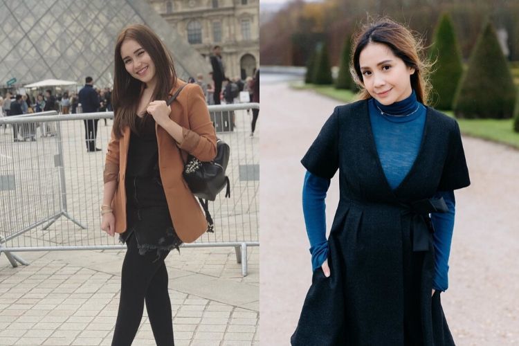 OOTD Ayu Ting-ting dan Nagita Slavina. Foto: Instagram/@ayutingting92/@raffinagita1717 OOTD Ayu Ting-ting dan Nagita Slavina. Foto: Instagram/@ayutingting92/@raffinagita1717