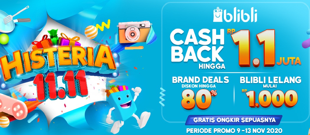 Blibli hadirkan promo menarik di Harbolnas 11.11. Foto: PR Blibli Blibli hadirkan promo menarik di Harbolnas 11.11. Foto: PR Blibli