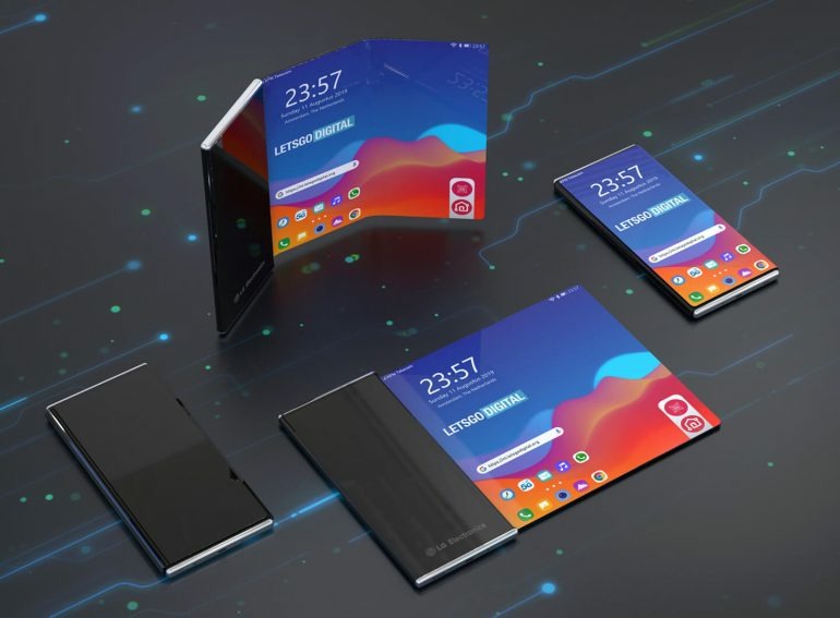 LG patenkan smartphone layar lipat 2 arah secara mendadak dan diam-diam (Foto : Istimewa) LG patenkan smartphone layar lipat 2 arah secara mendadak dan diam-diam (Foto : Istimewa)