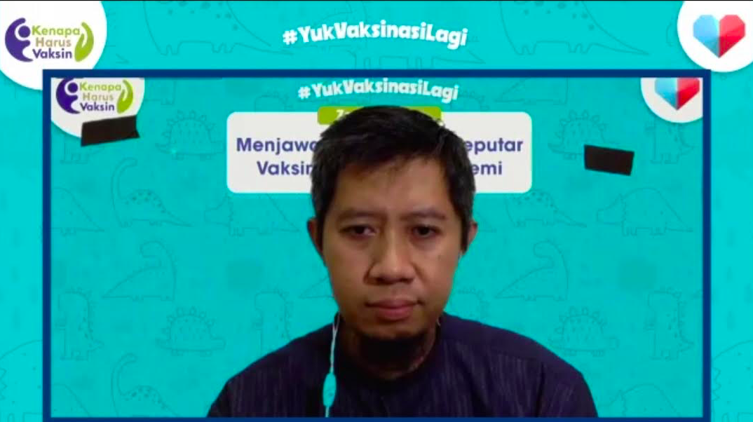 Dr Arifianto dalam webinar bertajuk “Menjawab Pertanyaan Seputar Vaksinasi Selama Pandemi”. Dr Arifianto dalam webinar bertajuk “Menjawab Pertanyaan Seputar Vaksinasi Selama Pandemi”.