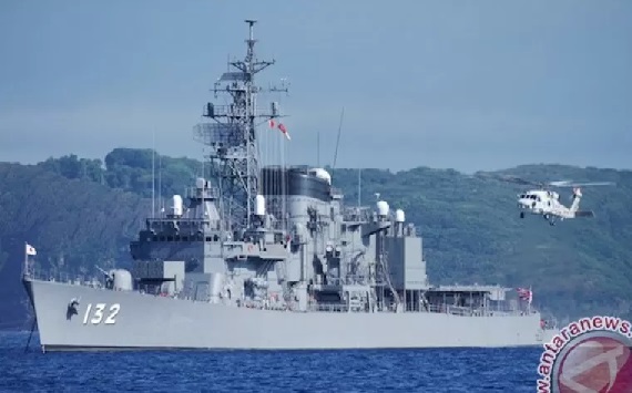 Kapal perang kelas destroyer Pasukan Bela Diri Maritim Jepang, JMSDF Asayuki (DD-132). (www.youtube.com) Kapal perang kelas destroyer Pasukan Bela Diri Maritim Jepang, JMSDF Asayuki (DD-132). (www.youtube.com)