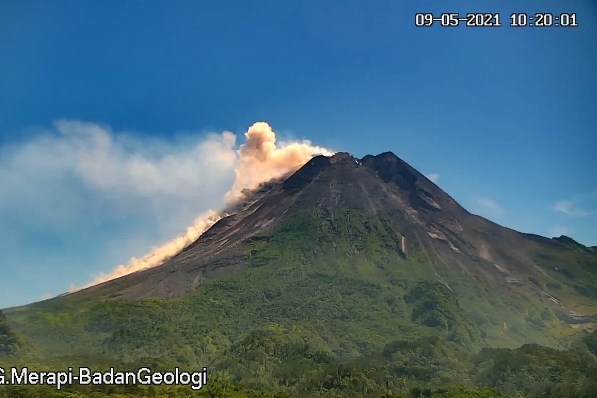 Aktivitas vulkanik Gunung Merapi beberapa hari lalu.(FOTO: BPPTKG) Aktivitas vulkanik Gunung Merapi beberapa hari lalu.(FOTO: BPPTKG)