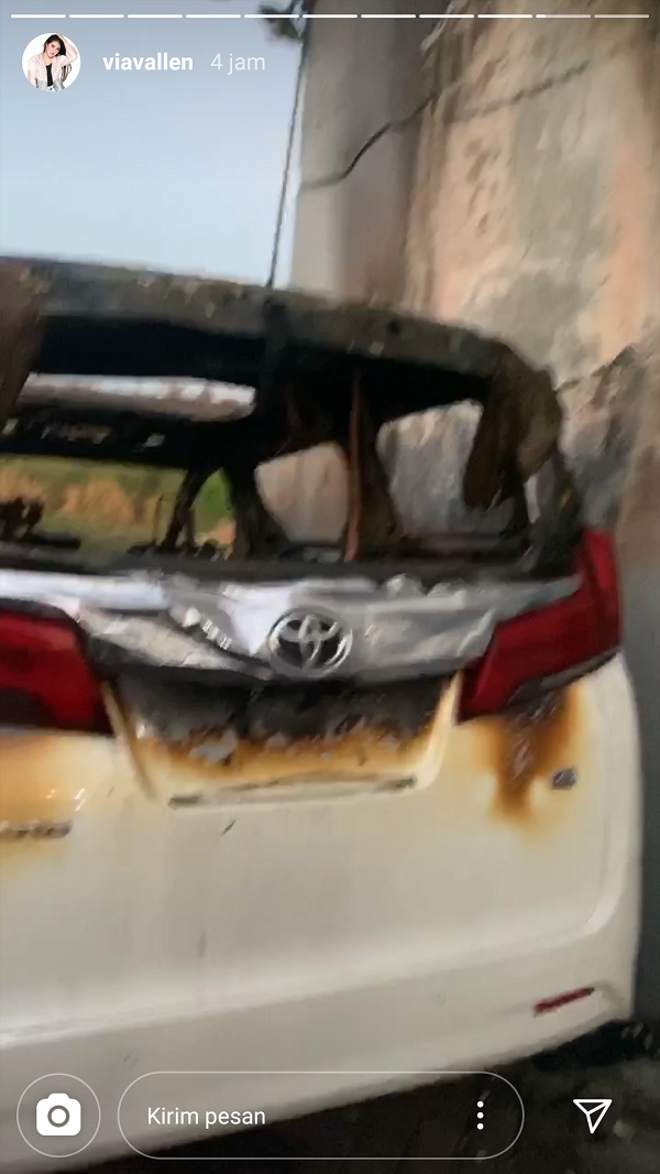 Mobilnya Dibakar Orang, Via Vallen: Ya Allah, Astagfirullah!